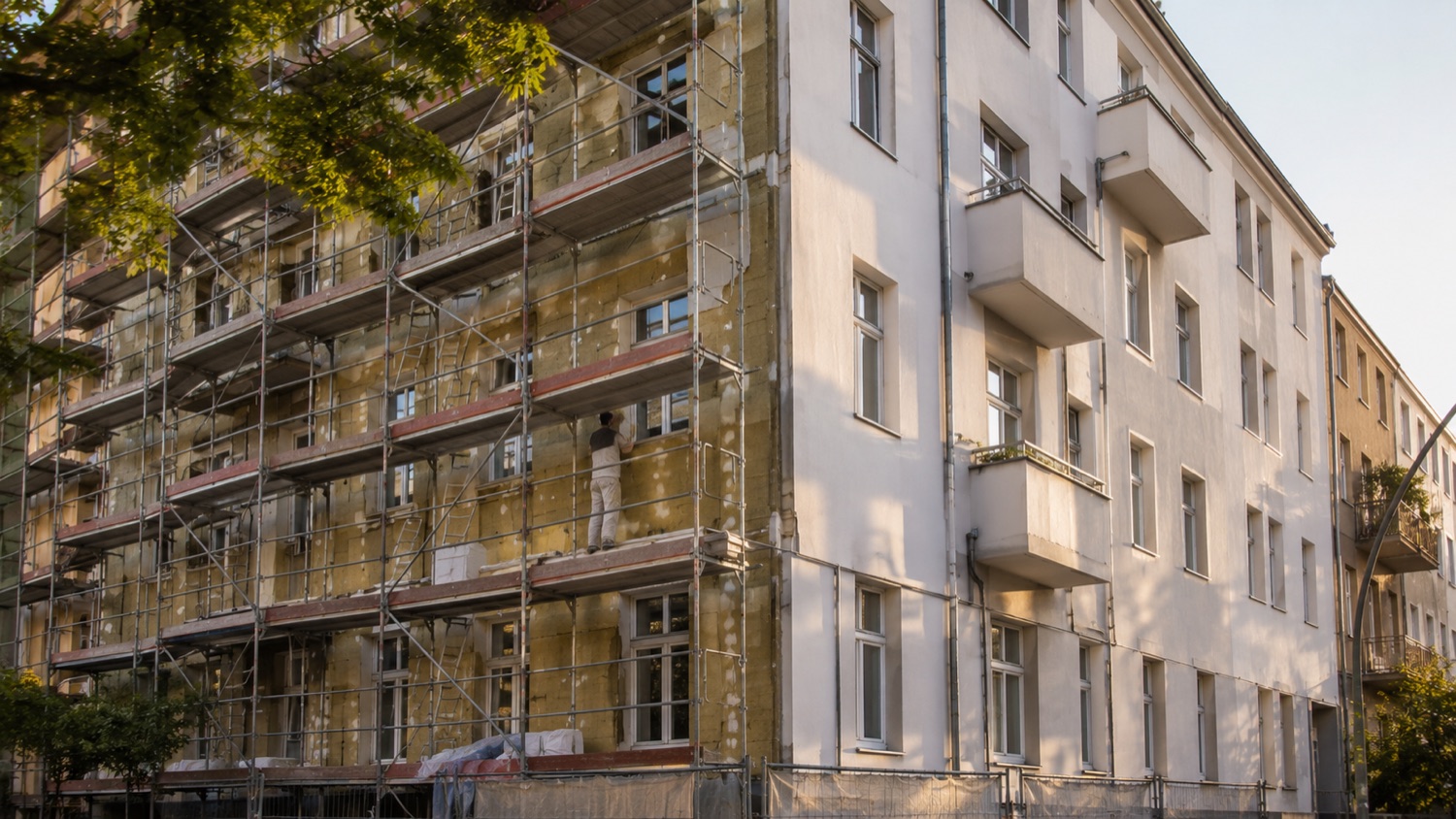 Bauarbeiten auf einer Berliner Baustelle von CBB