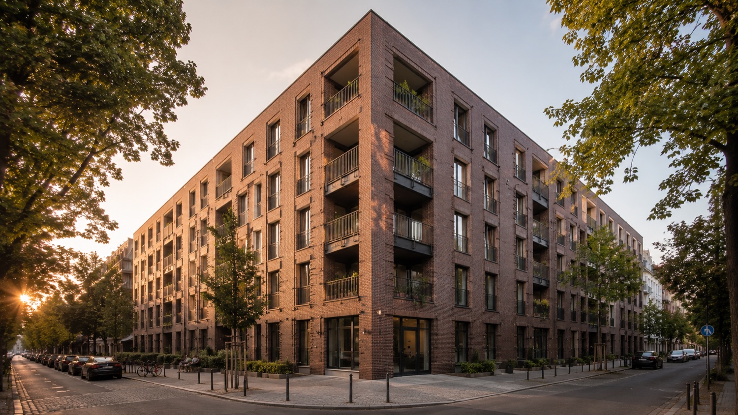 Neubau eines Mehrfamilienhauses mit Klinkerfassade in Berlin – realisiertes Wohnbauprojekt von CBB Ingenieur